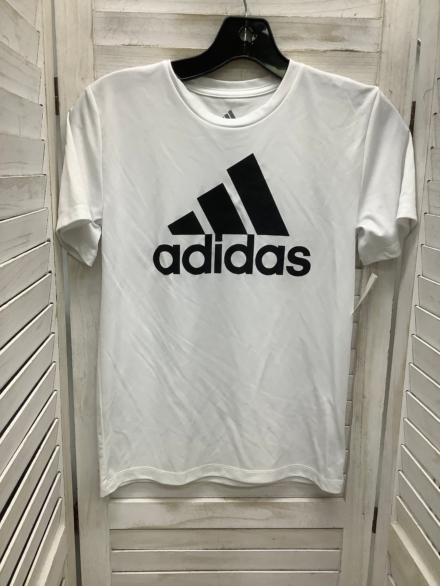 Top Short Sleeve By Adidas In White, Size: Xs