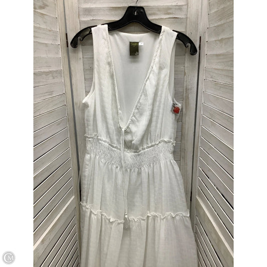 Dress Casual Maxi By Taylor In White, Size: 12