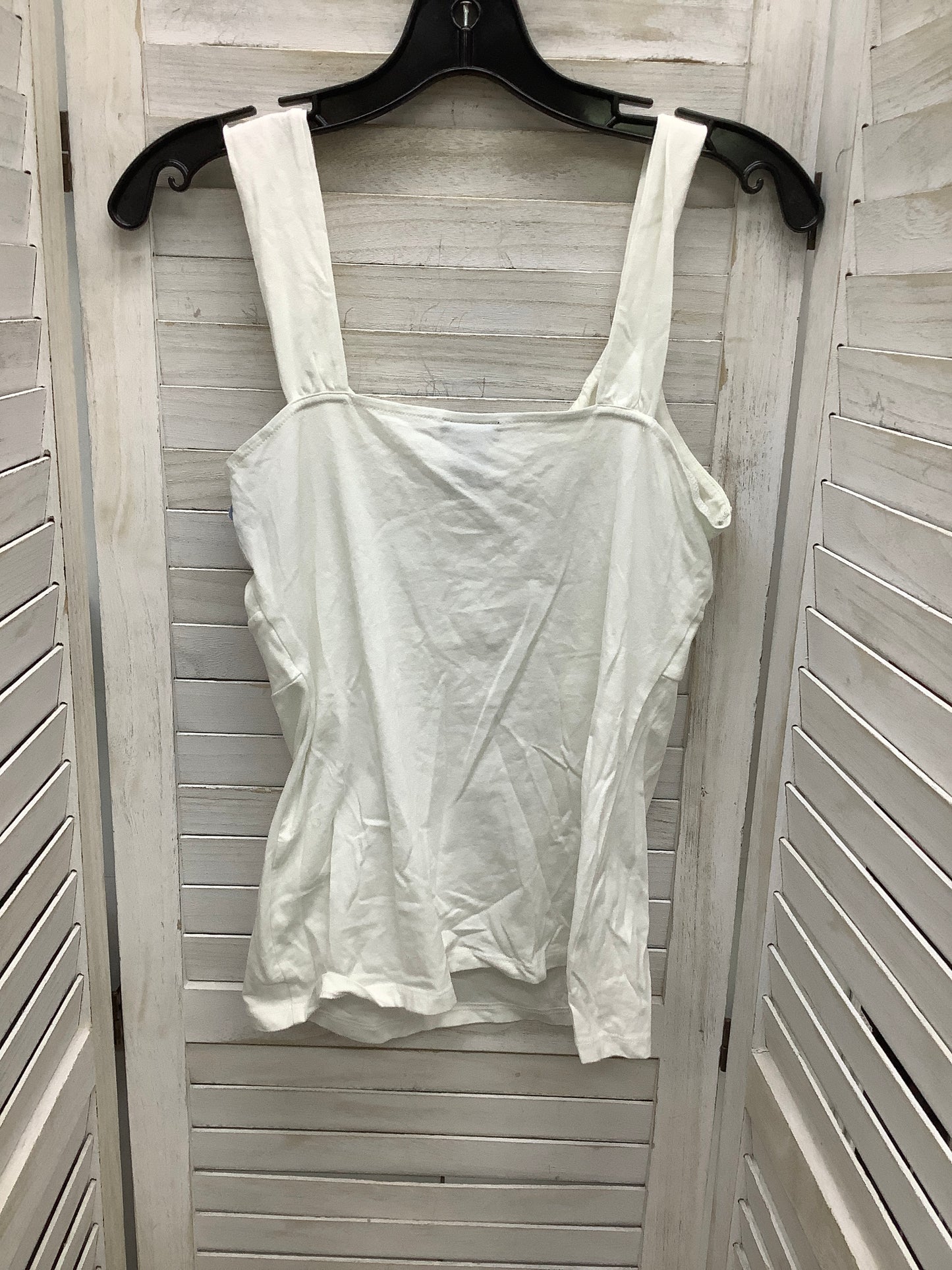 Top Sleeveless By Ann Taylor In White, Size: S