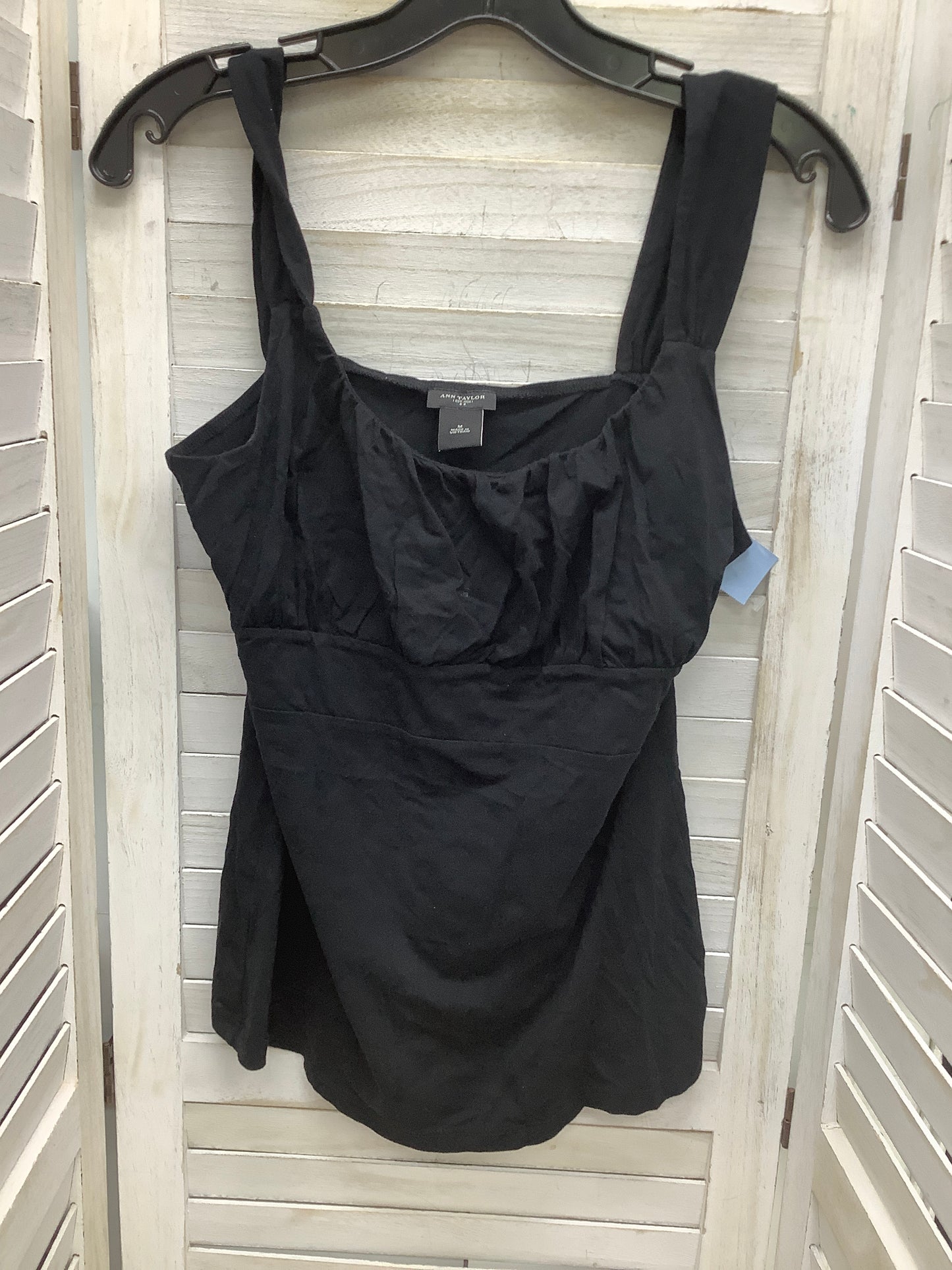 Top Sleeveless By Ann Taylor In Black, Size: M