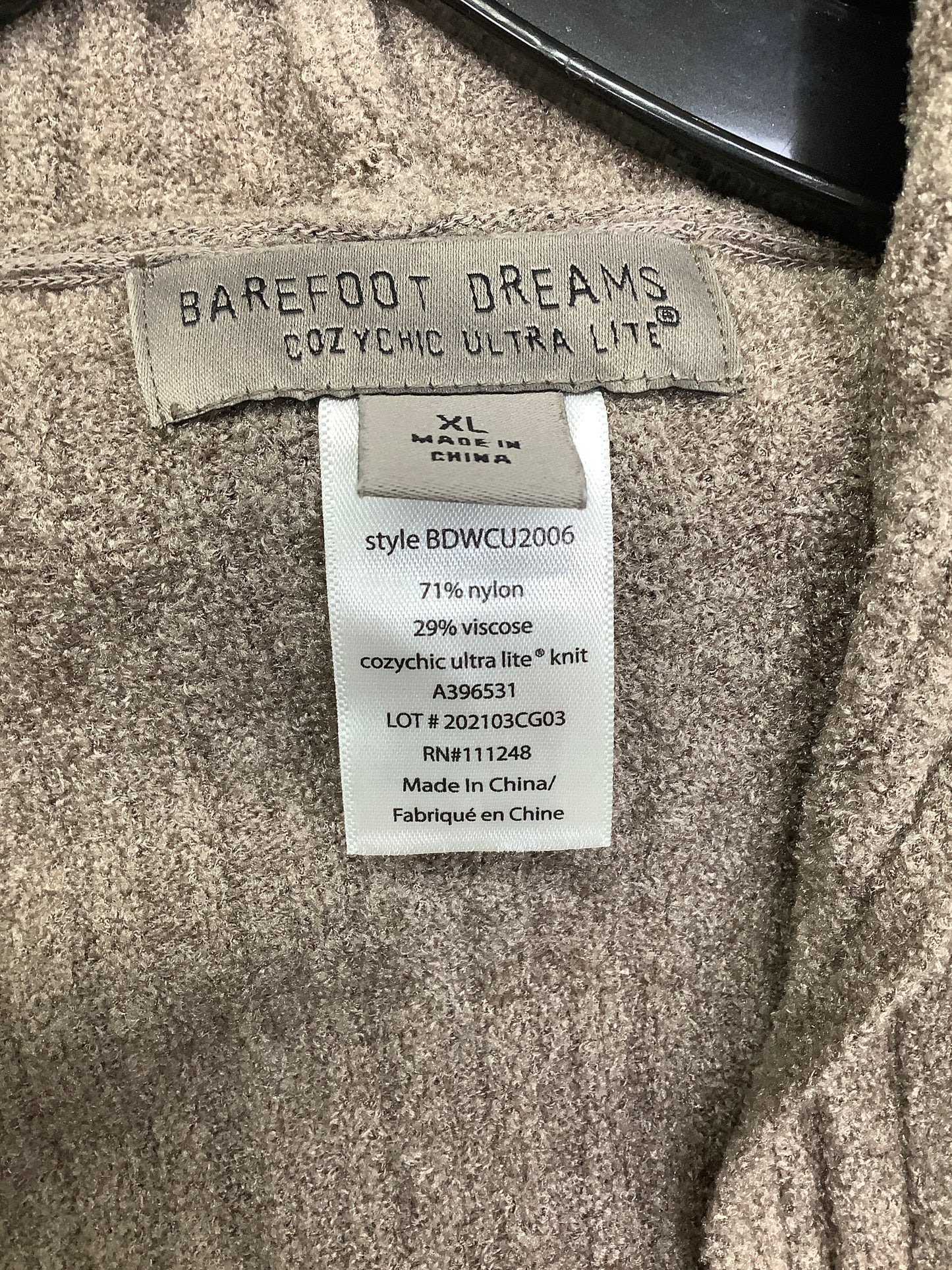 Cardigan By Barefoot Dreams In Brown, Size: Xl