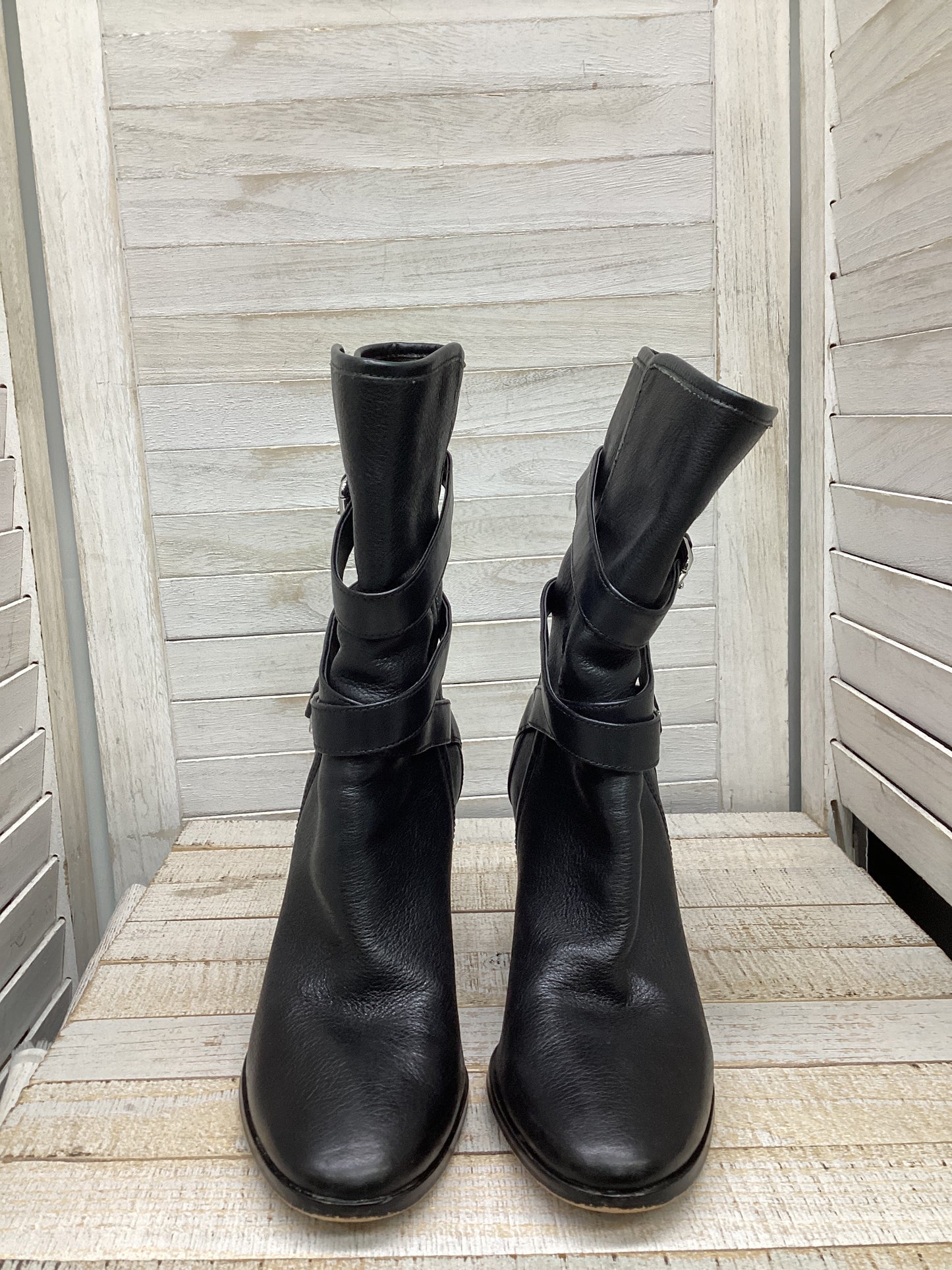 Boots Designer By Coach In Black, Size: 8