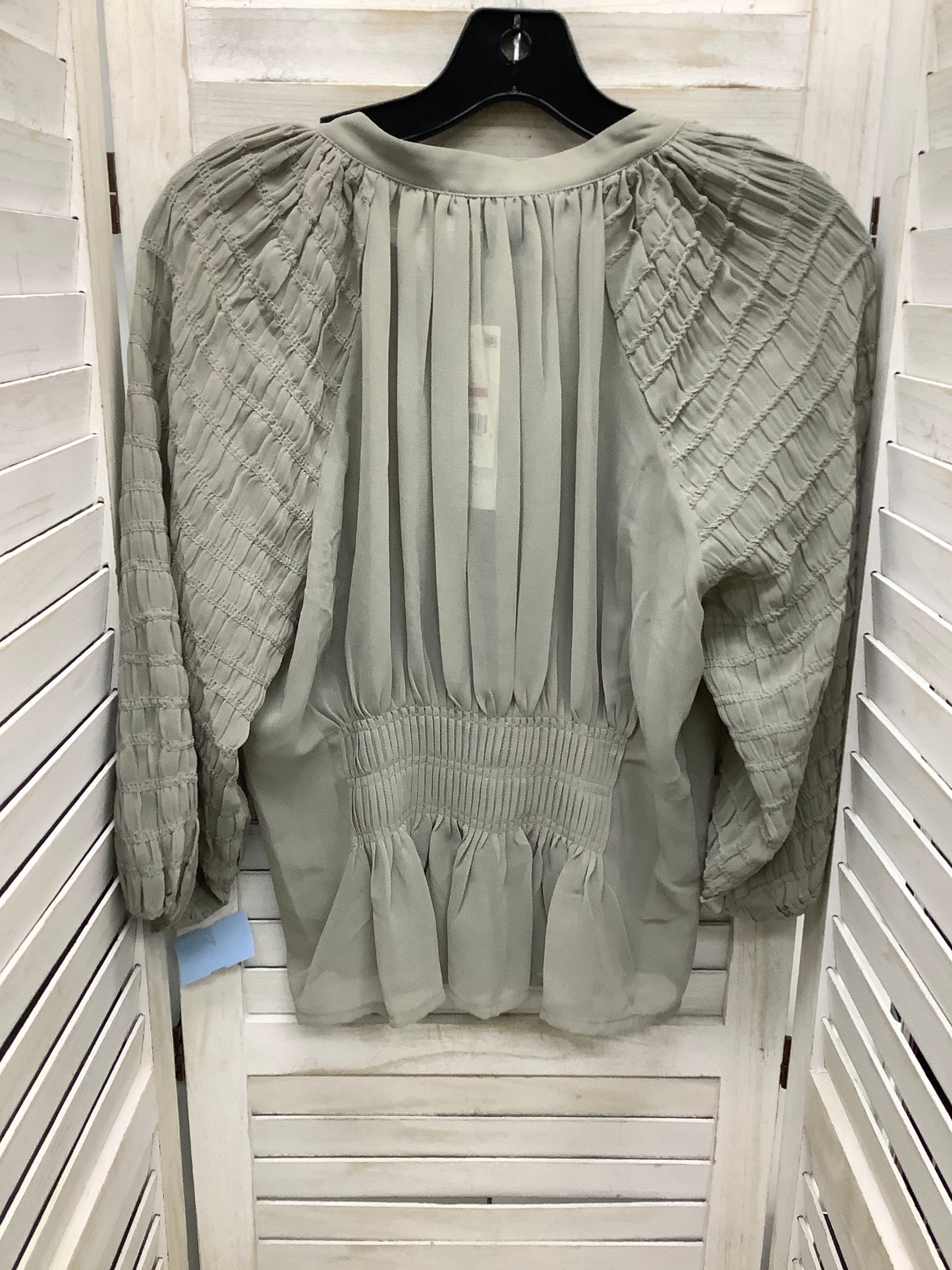 Top Long Sleeve By French Connection In Grey, Size: Xs