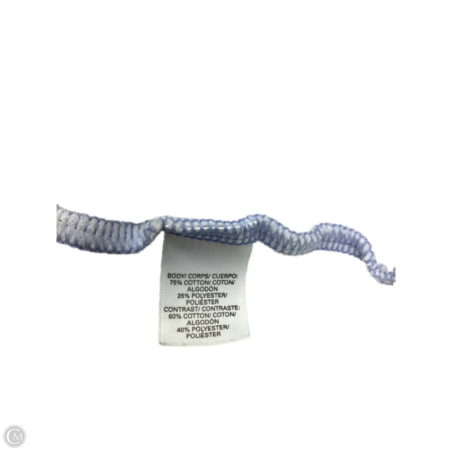 Sweatshirt Hoodie By Victorias Secret In Blue & White, Size: Xl