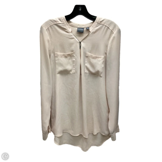 Top Long Sleeve By Soho Design Group In Pink, Size: M