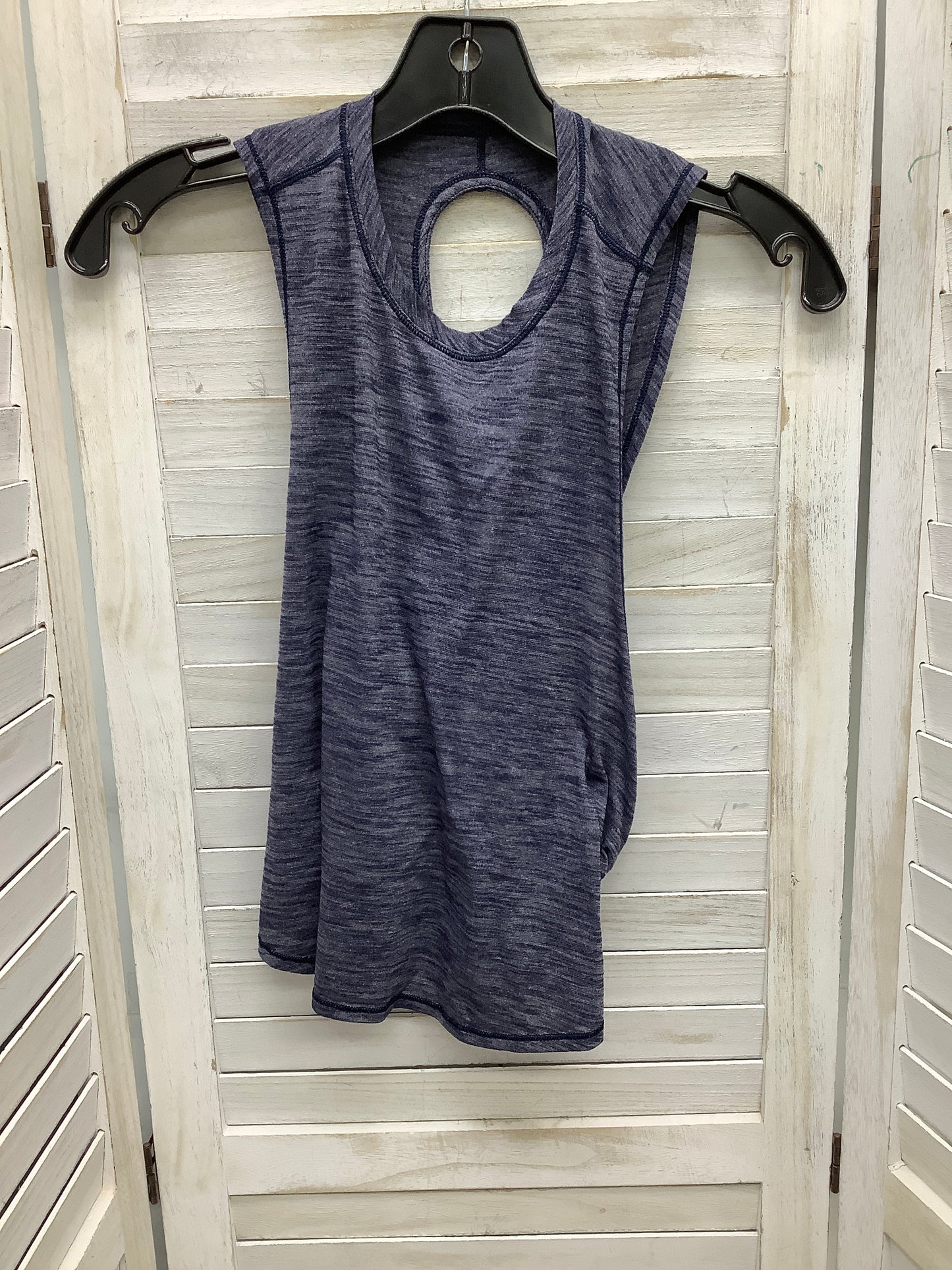 Athletic Tank Top By Lululemon In Navy, Size: Xs