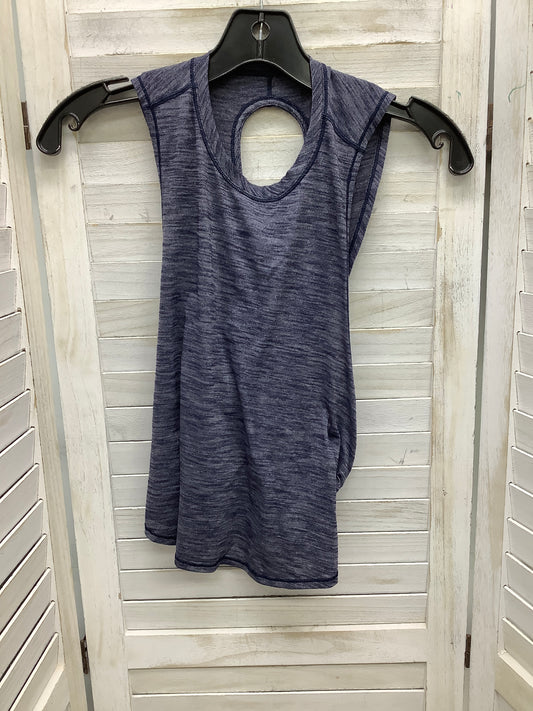 Athletic Tank Top By Lululemon In Navy, Size: Xs