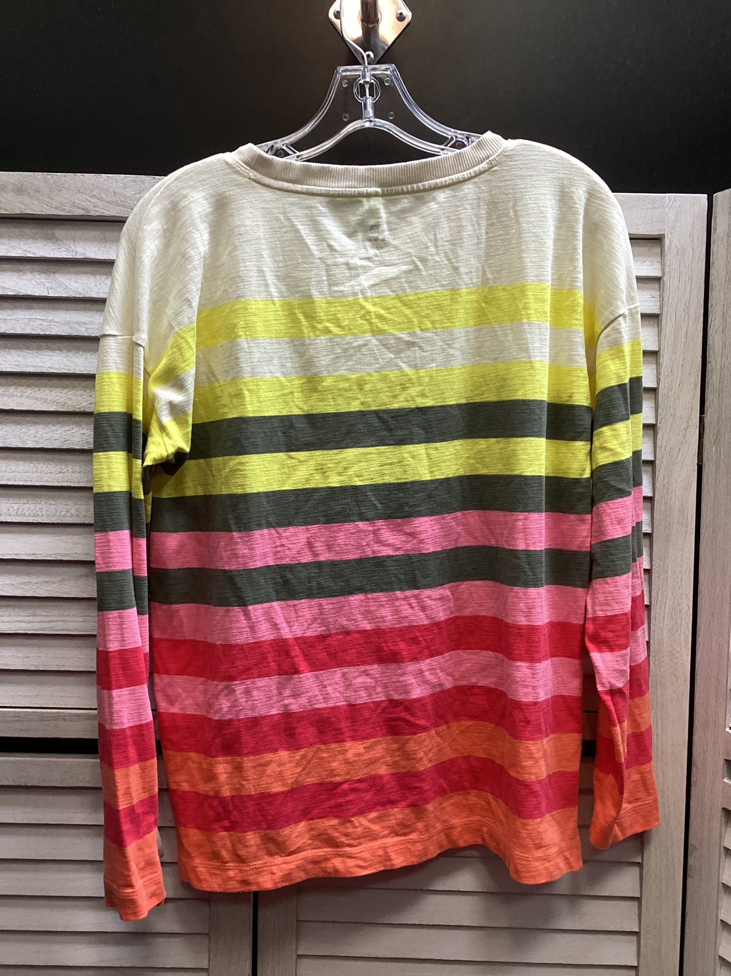 Top Long Sleeve By Talbots In Striped Pattern, Size: S