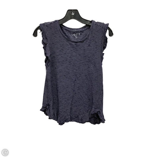 Top Sleeveless By Loft In Striped Pattern, Size: Xs