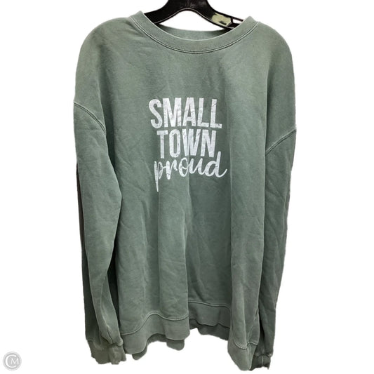 Sweater By Clothes Mentor In Green, Size: Xl