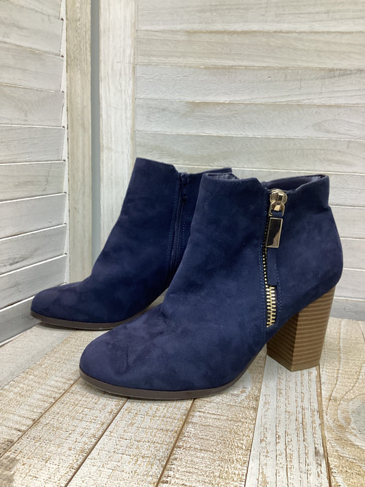 Boots Ankle Heels By Apt 9 In Blue, Size: 9