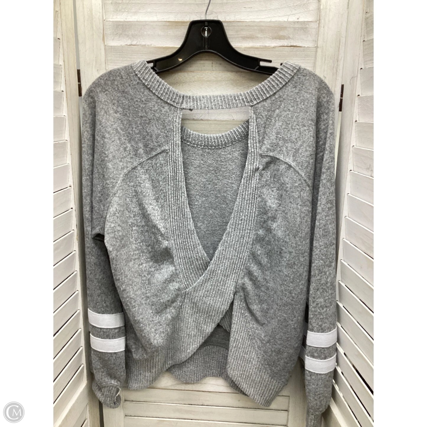 Sweater By Lily White In Grey, Size: L