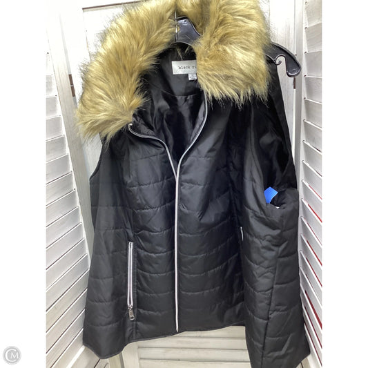 Vest Puffer & Quilted By Black Rivet In Black, Size: 3x