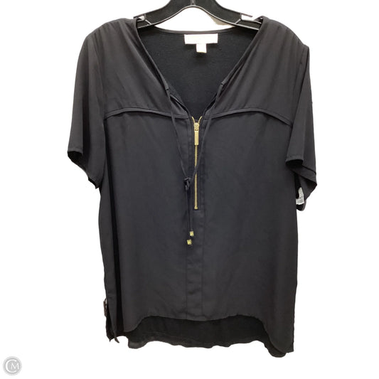 Top Short Sleeve By Michael By Michael Kors In Black, Size: 10