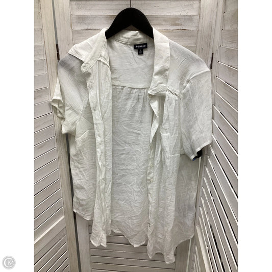 Top Long Sleeve By Torrid In White, Size: 1x