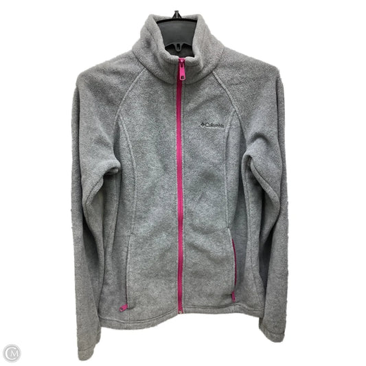 Jacket Fleece By Columbia In Grey, Size: S