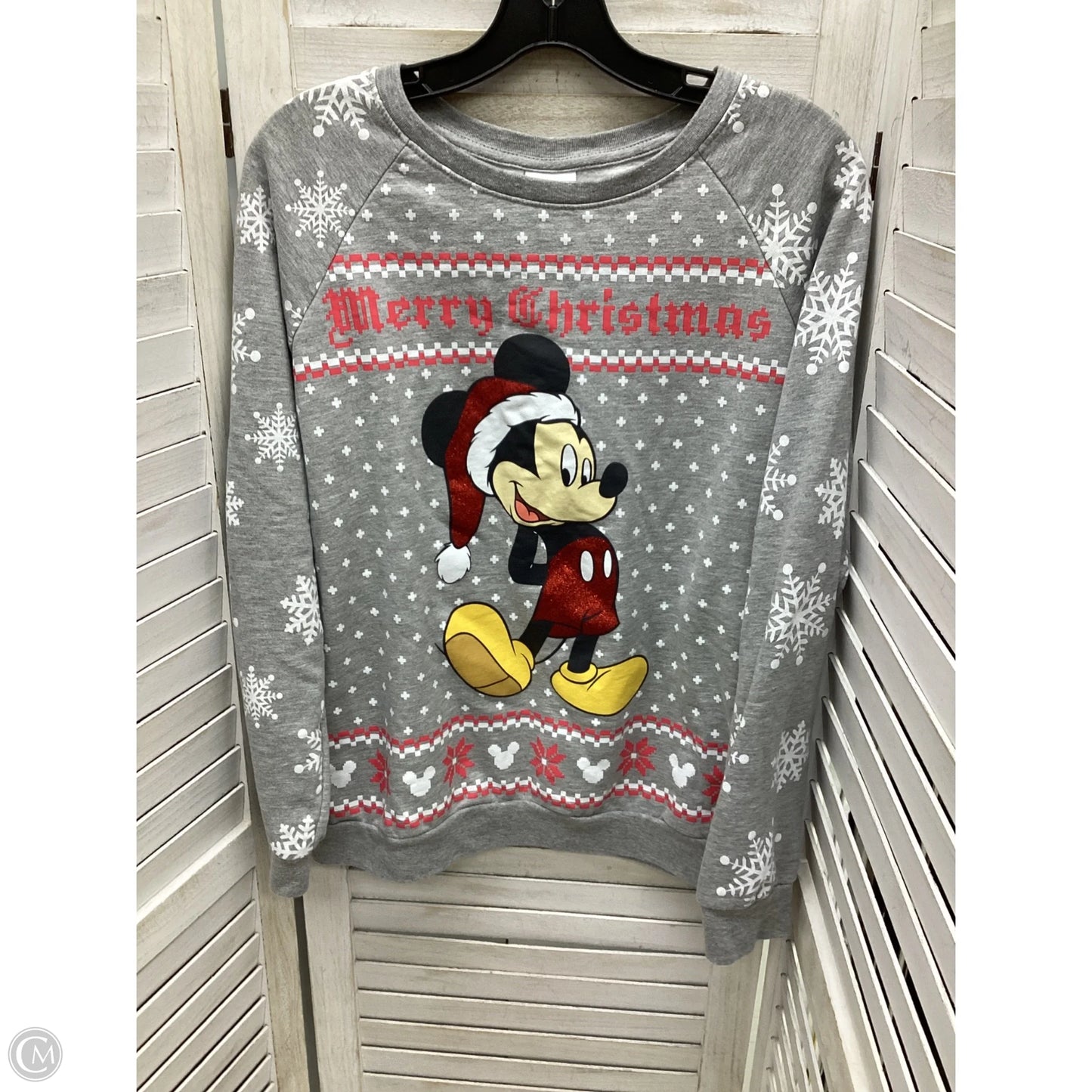 Top Long Sleeve By Disney Store In Grey, Size: Xl