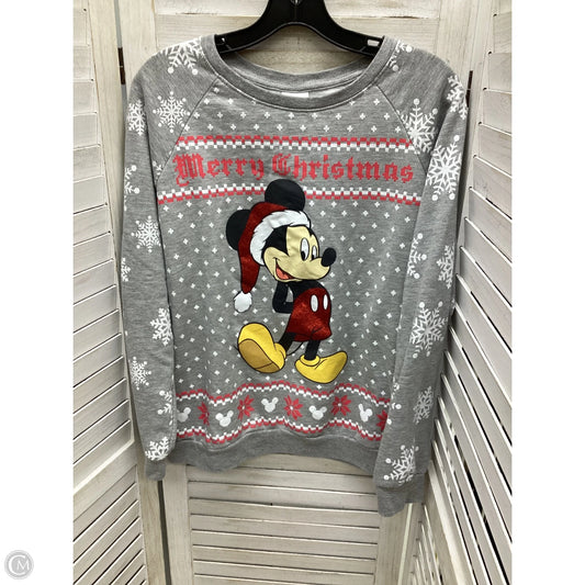 Top Long Sleeve By Disney Store In Grey, Size: Xl