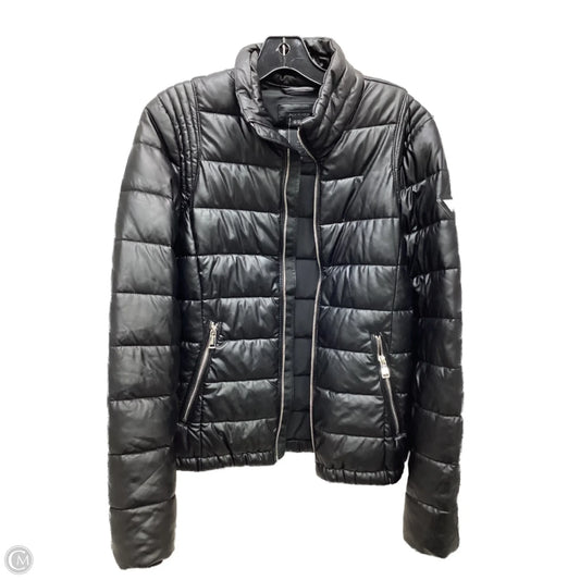 Coat Puffer & Quilted By Guess In Black, Size: Xs