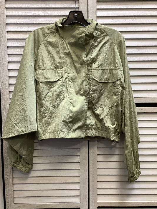 Coat Raincoat By Forever 21 In Green, Size: S