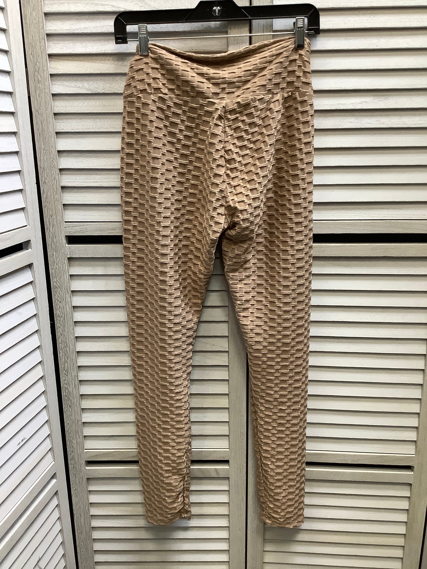 Athletic Leggings By Clothes Mentor In Tan, Size: L