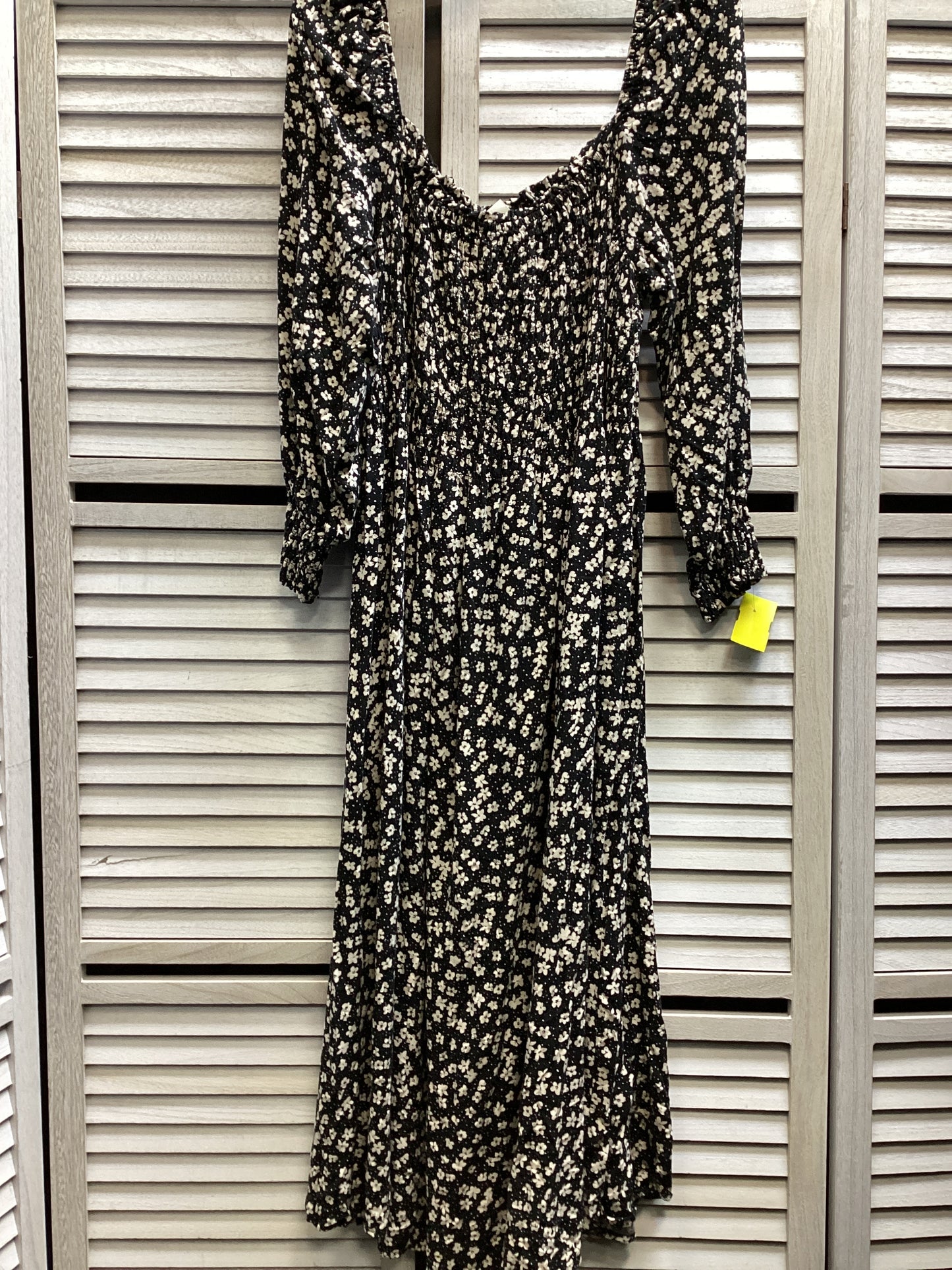 Dress Casual Midi By H&m In Floral Print, Size: Xl