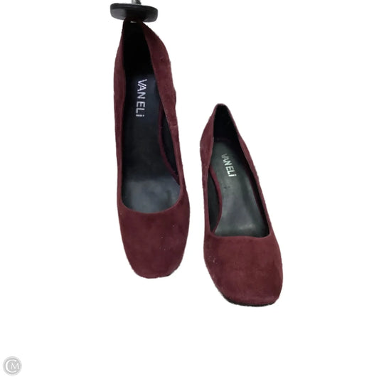 Shoes Heels Block By Vaneli In Red, Size: 6.5