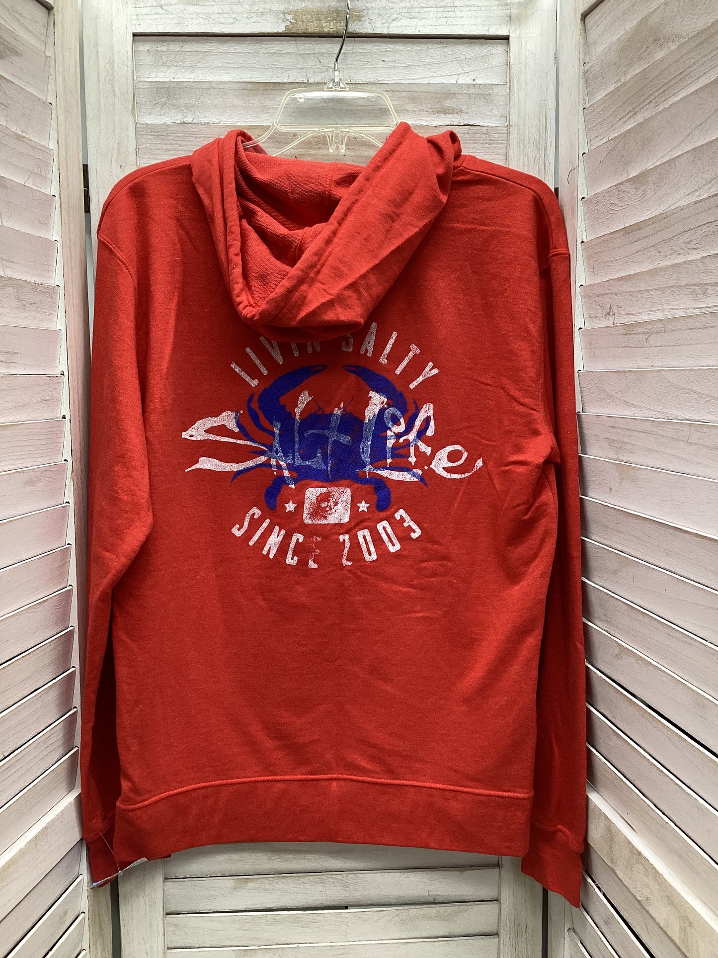 Sweatshirt Hoodie By Clothes Mentor In Red, Size: M