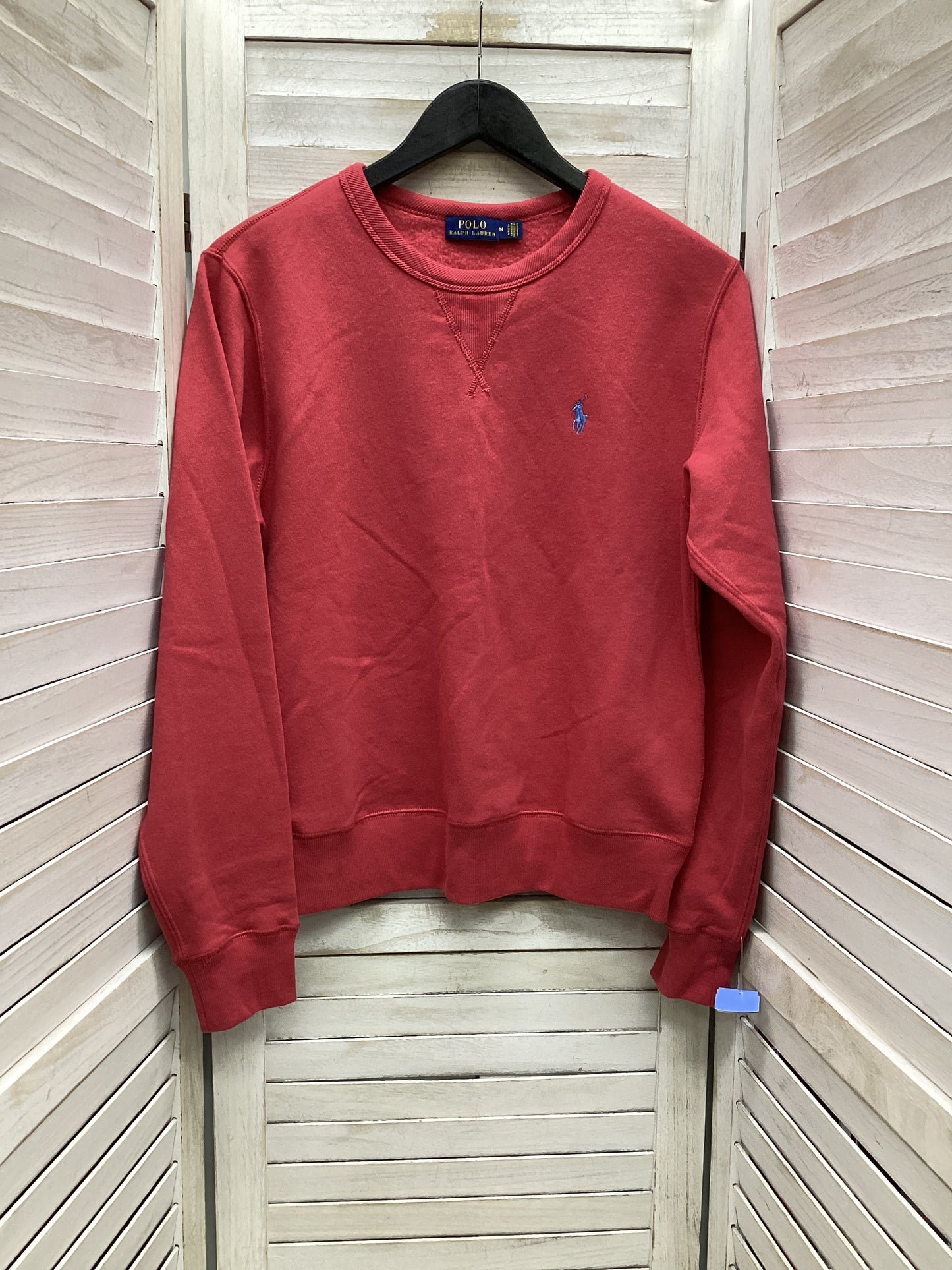 Sweatshirt Crewneck By Polo Ralph Lauren In Red, Size: M