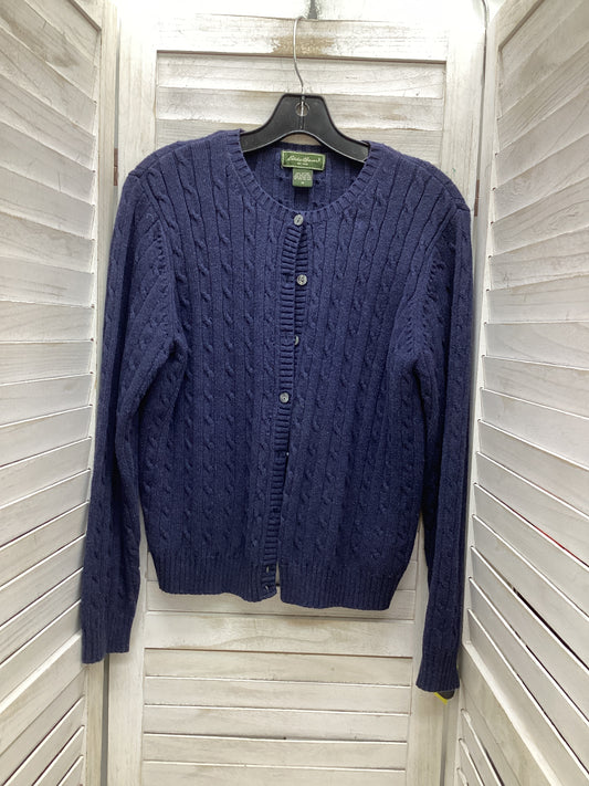 Cardigan By Eddie Bauer In Blue, Size: M