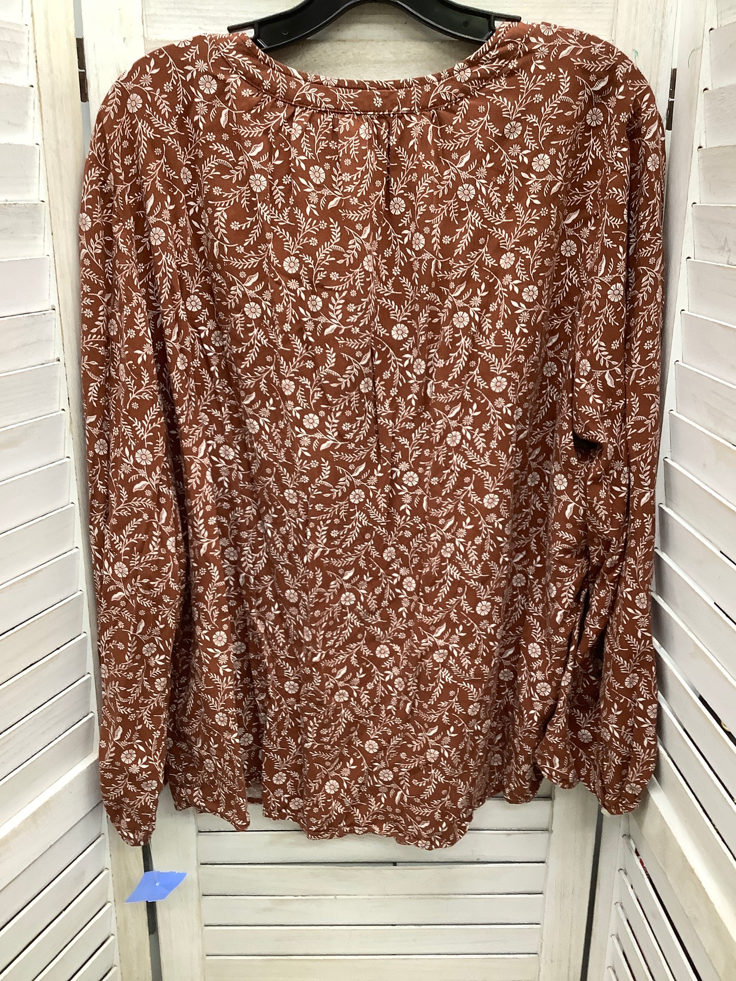 Top Long Sleeve By Old Navy In Floral Print, Size: 2x