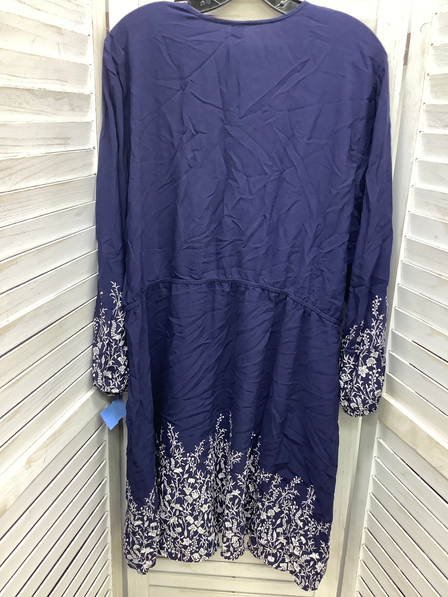 Dress Casual Midi By Old Navy In Blue, Size: 2x