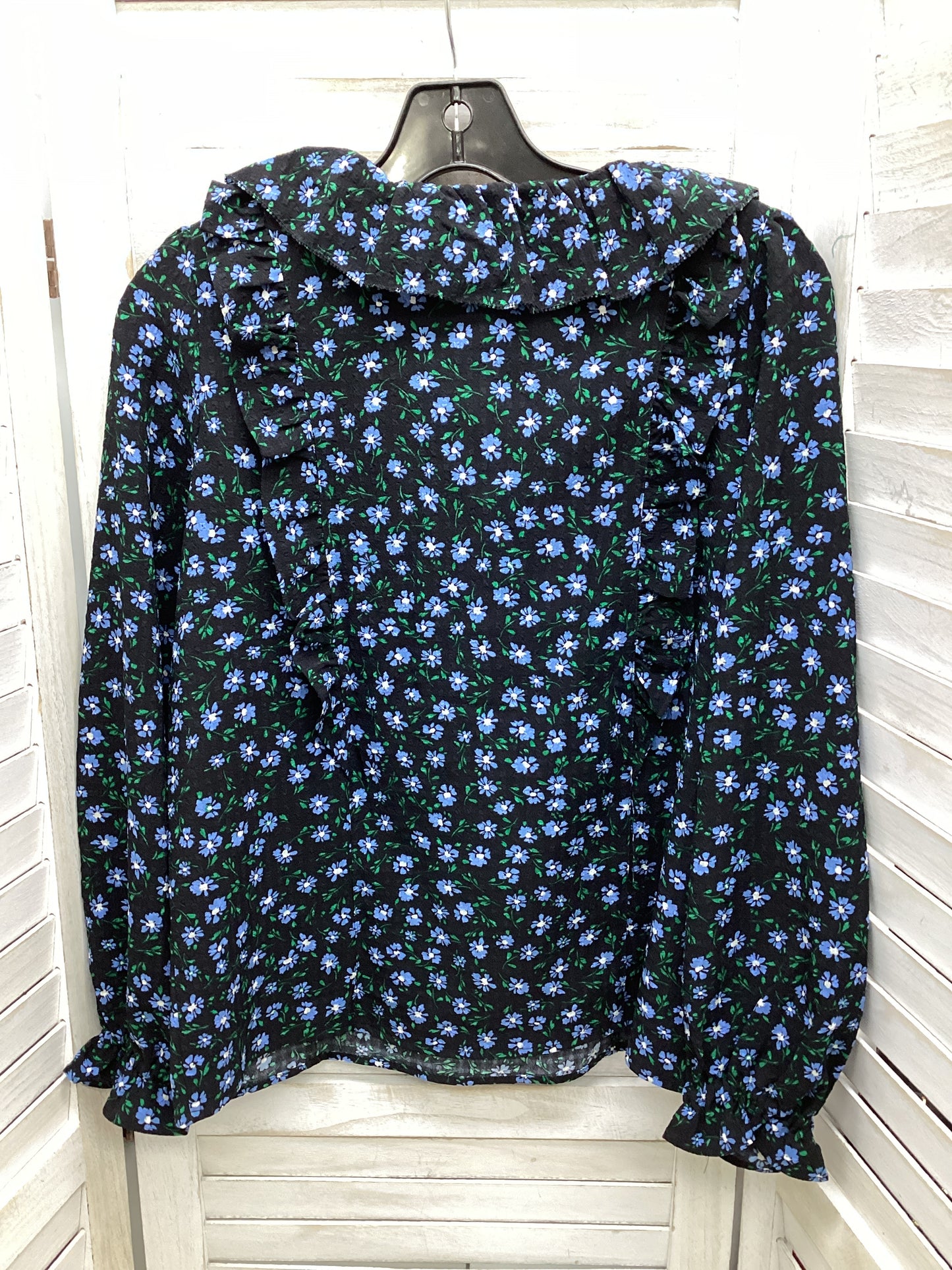 Top Long Sleeve By Loft In Floral Print, Size: S