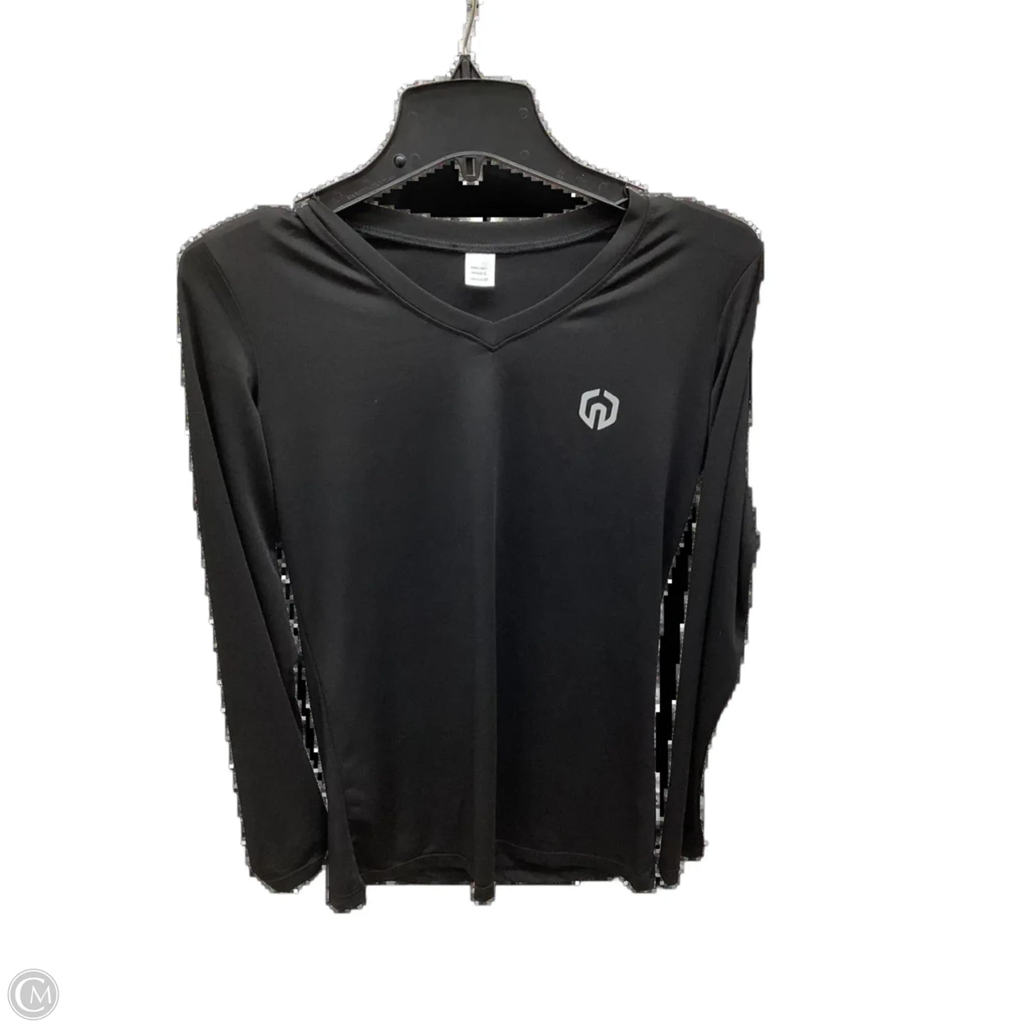 Top Long Sleeve By Under Armour In Black, Size: L