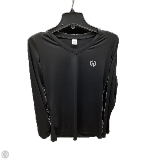 Top Long Sleeve By Under Armour In Black, Size: L