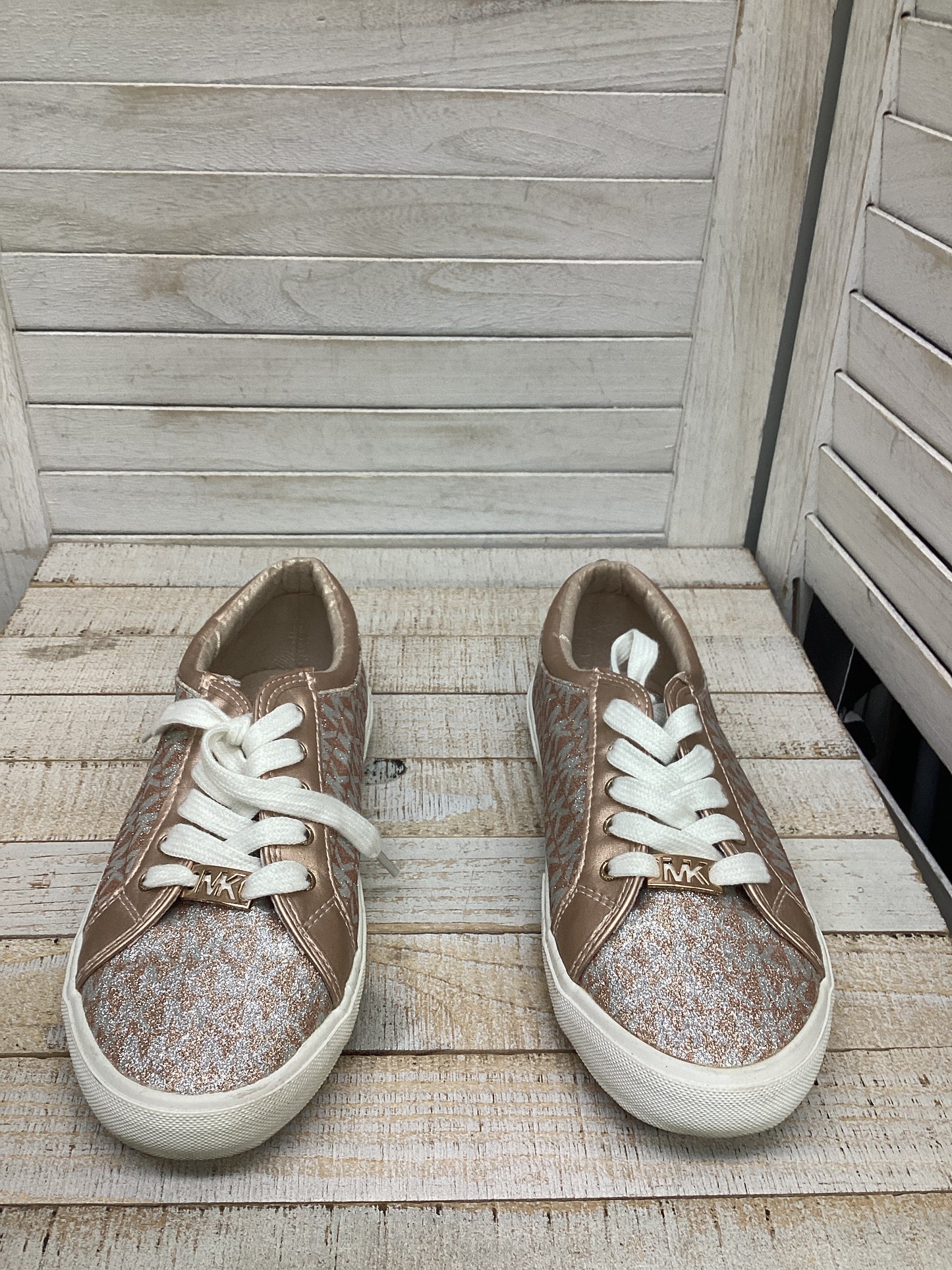 Shoes Sneakers By Michael Kors In Rose Gold, Size: 5