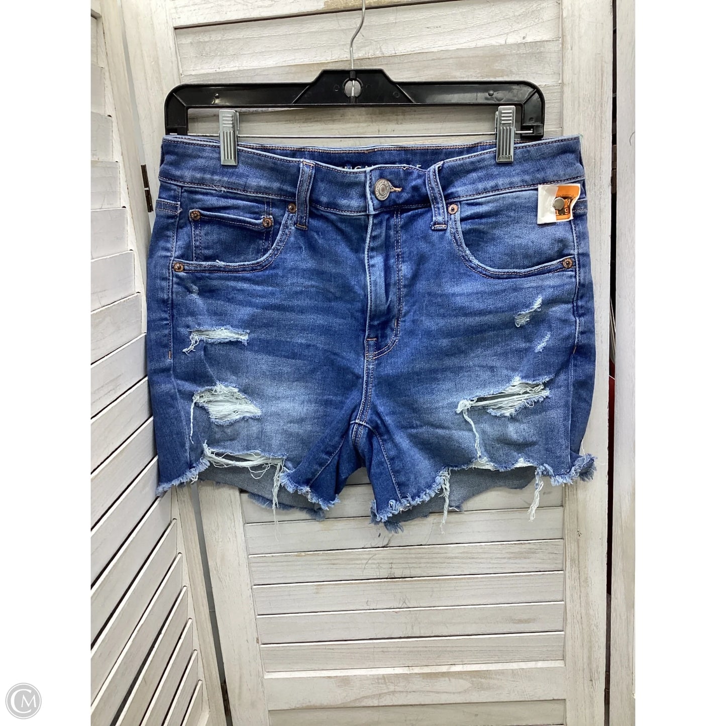 Shorts By American Eagle In Blue Denim, Size: 12