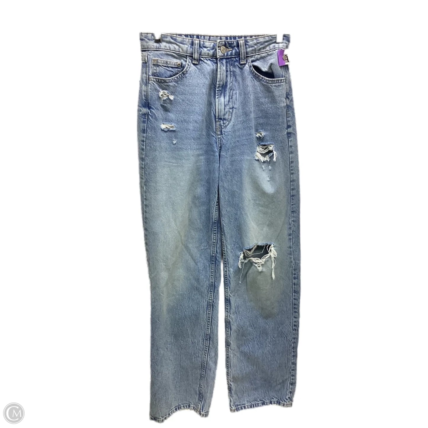 Jeans Wide Leg By Clothes Mentor In Blue Denim, Size: 4