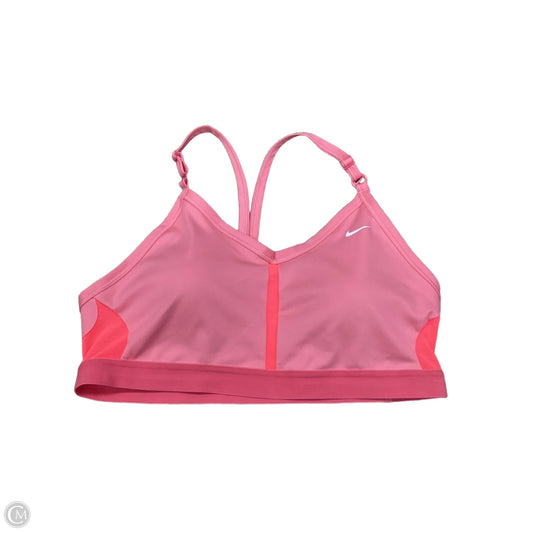 Athletic Bra By Nike In Pink, Size: Xl