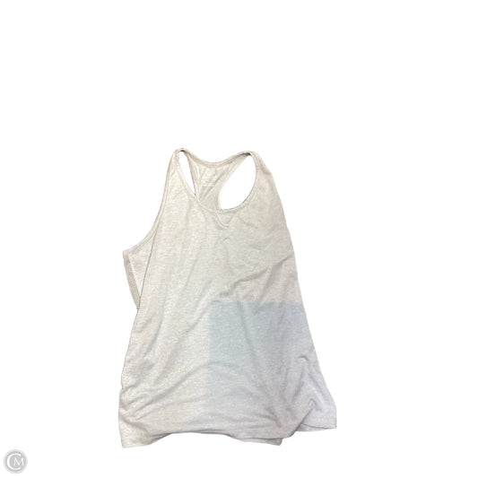 Athletic Tank Top By Nike In Grey, Size: L