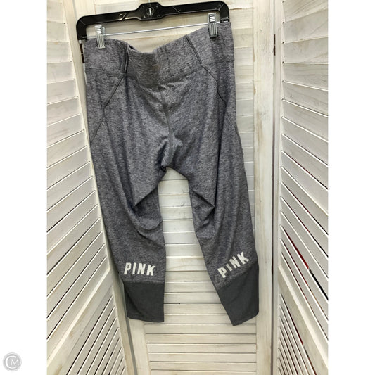 Athletic Leggings By Pink In Grey, Size: L
