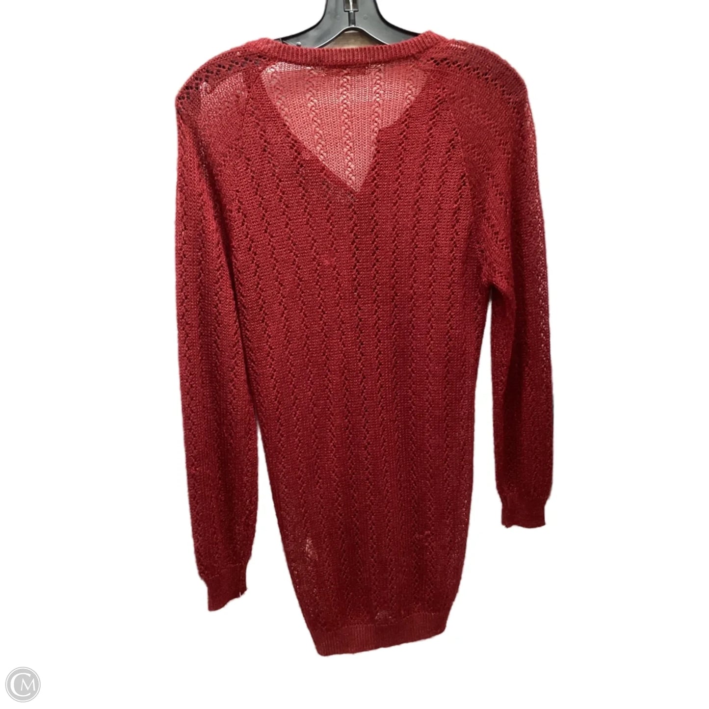 Cardigan By Clothes Mentor In Red, Size: L