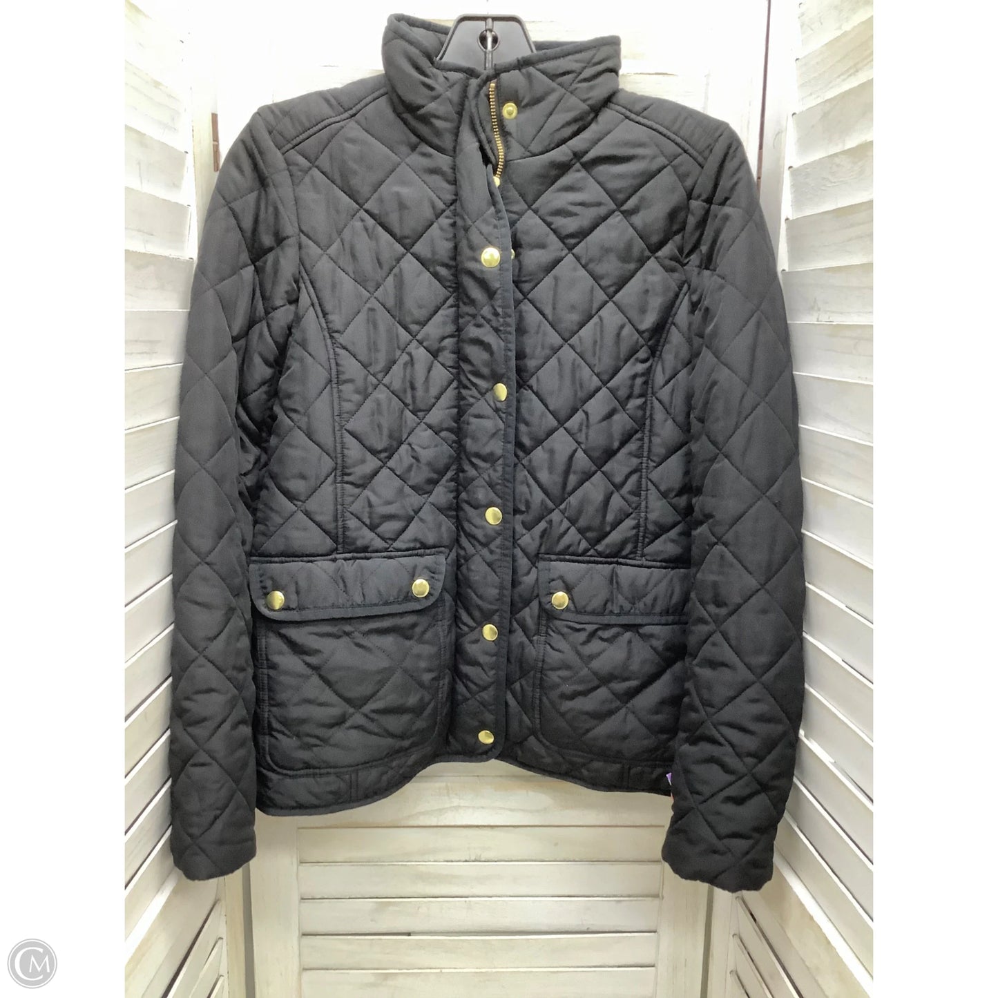 Jacket Puffer & Quilted By J. Crew In Black, Size: Xxs