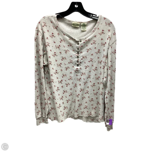 Top Long Sleeve By St Johns Bay In Multi-colored, Size: M