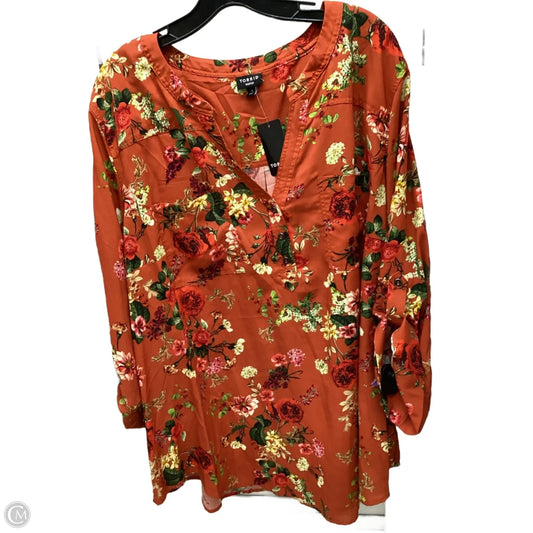 Top Long Sleeve By Torrid In Multi-colored, Size: 4x
