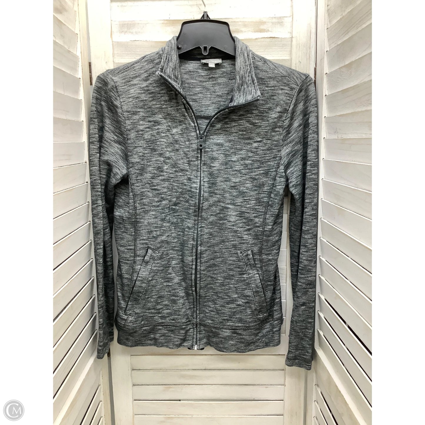 Athletic Jacket By Talbots In Grey, Size: S
