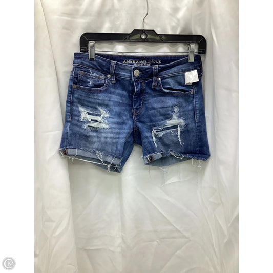 Shorts By American Eagle In Blue Denim, Size: 4