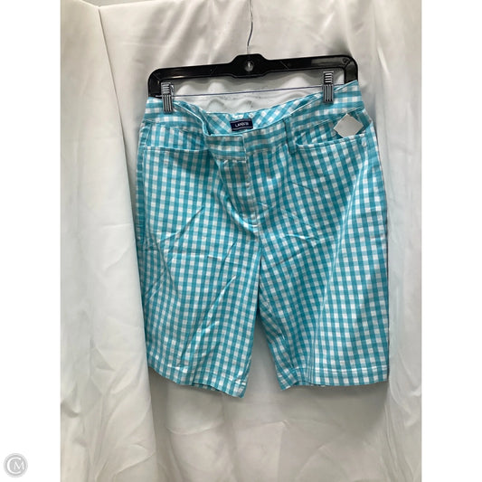 Shorts By Lands End In Blue & White, Size: 10