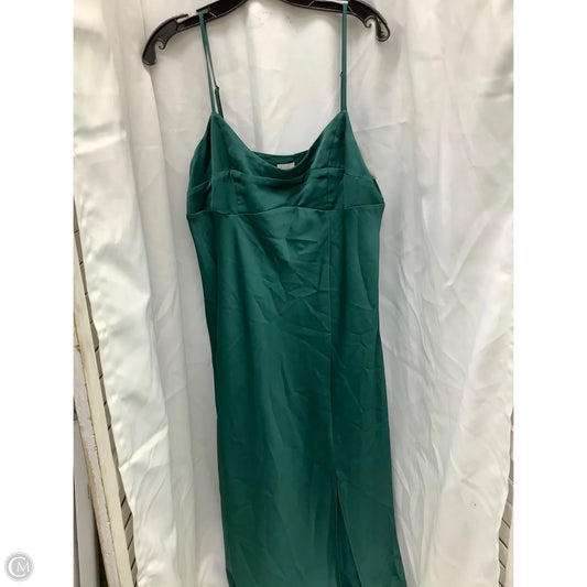 Dress Casual Midi By A New Day In Green, Size: M