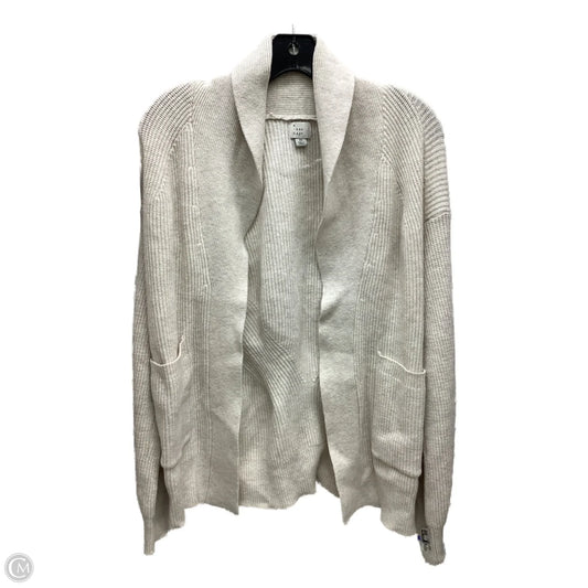 Sweater Cardigan By A New Day In Cream, Size: Xs